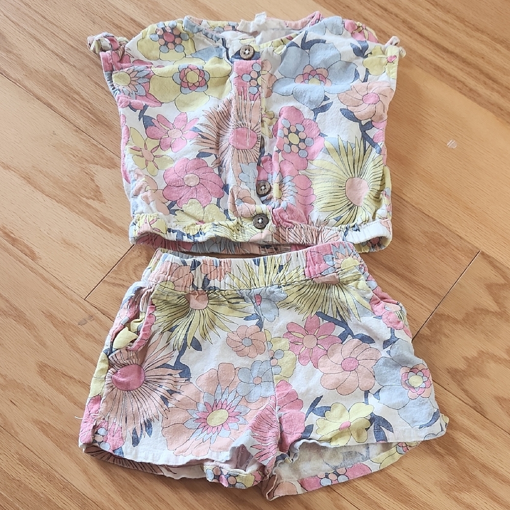 Jessica Simpson Floral 2 Piece Set 24 Months